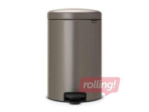 Pedaliga prügikast NewIcon, plaatina, 20l