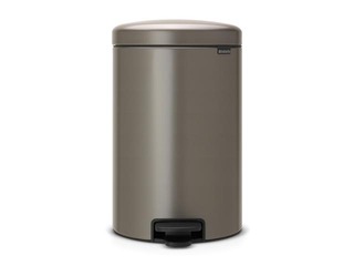 Pedaliga prügikast NewIcon, plaatina, 20l