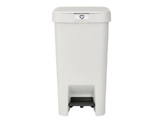 Pedaliga prügikast StepUp, heledahall, 16l