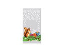Gift bags BOPP Squirrel  20x33cm+3Fd, 30my, 100 pcs.