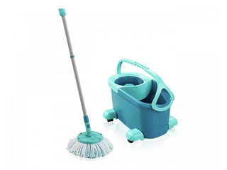 Floor cleaning set with wheels Leifheit Clean Twist Disc Mop Ergo Mobile