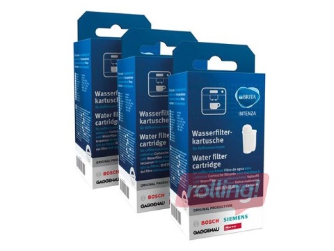 Brita Intenza Water Filter Cartridge Set for Coffee Machine, 3 pcs, BOSCH SIEMENS 17000706