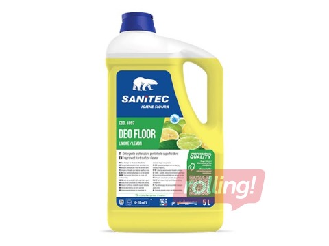 Universaalne pesuvahend lõhnaneutraliseerijaga Sanitec Deo Floor Lemon, 5L