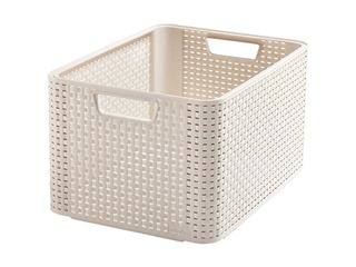 Box Style L, 43.6x32.6x23 cm, cream color