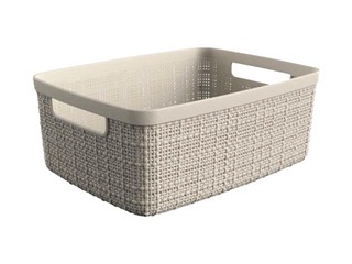 Storage basket Jute S, 5 L, cream color