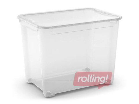 Hoiukast Curver T Box XXL, kaanega, läbipaistev, 70l