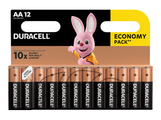 Patareid Duracell Alkaline, 1.5V, AA, 12 tk.