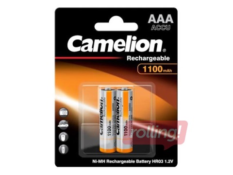 Laetavad patareid Camelion Ni-Mh 1100 mAh, AAA, 2 tk.