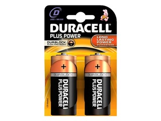 Patareid Duracell D/LR20, B2,1.5V, 2 tk.