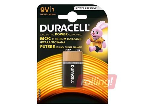 Patarei Duracell 9V, B1, 1 tk.