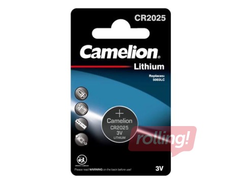 Patarei Camelion Lithium, nööppatarei, CR 2025, 1 tk. 