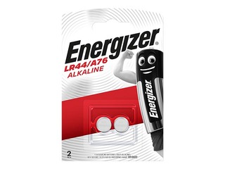 Patarei Energizer, nööppatarei, LR44, 1.5V alkaline, 2 tk.