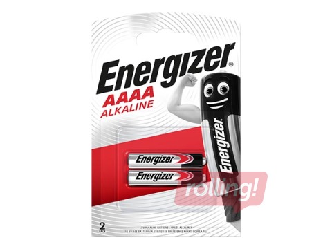 Patarei Energizer AAAA/E96, B2, 1.5 V, 2 tk.