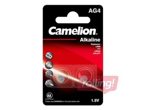 Patareid Camelion Alkaline, AG4/LR66/LR626/377, 2 tk., 1.5V