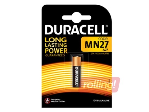 Patarei Duracell A27, 12V, 1 tk.