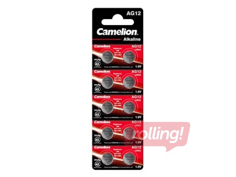 Patarei Camelion AG12 / LR43, 1.5V, 10 tk.