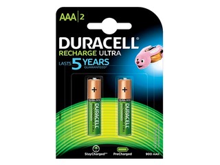 Laetavad patareid Duracell, HR03, 900 mAh, AAA, 2 tk.