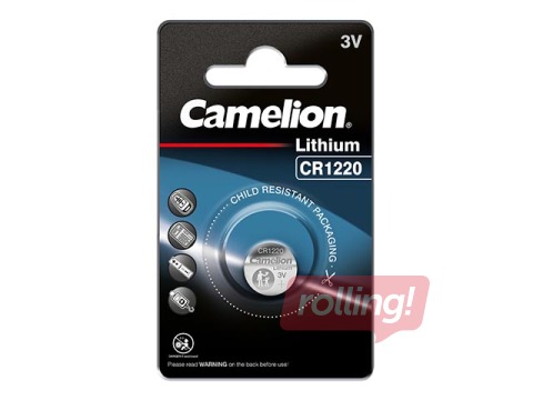 Patarei Camelion CR1220, Lithium, 1 tk.
