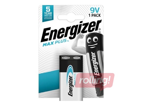 Patarei Energizer Max Plus, B1, 9V, 1 tk.