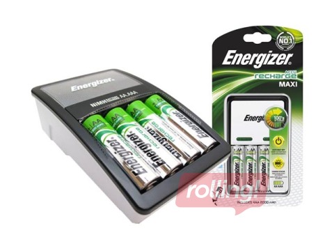 Patareide laadija Energizer Maxi EU 2300 mAh + 4 x AA 2000 mAh patareid