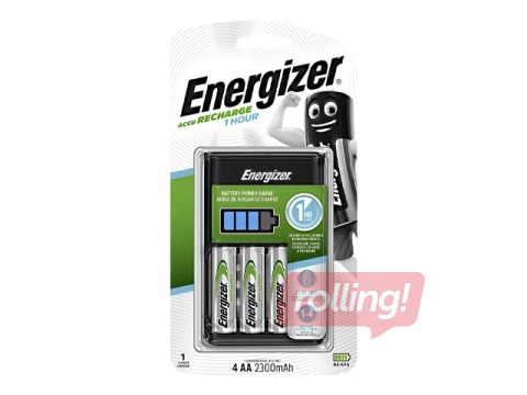 Patarei laadija ENERGIZER, 1H + 4xAA