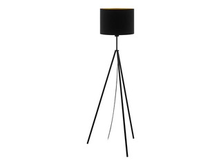 Floor lamp Scigliati, black/gold