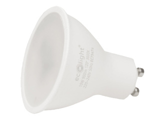 Lambipirn Eco Light GU10 10W 3000K 900lm, soe valge