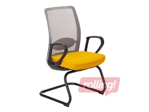 Külastajatool Anggun, hall, kollane