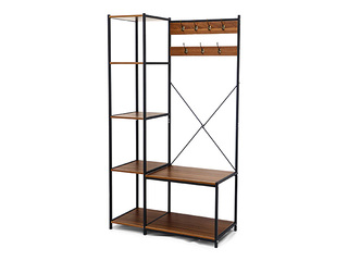 Riidenagi Domoletti, Jana, must, puidust, 96x45x178cm