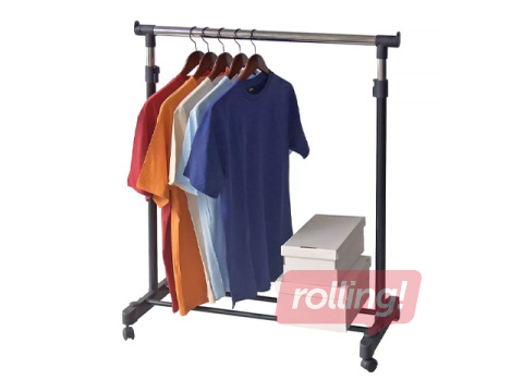 Riidestange Ordinett, Deluxe Black, must, 88x43x98-175cm