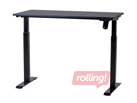 Kõrguses reguleeritav laud, Sun-Flex, Easydesk Elite, must