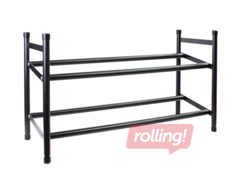 Jalatsiriiul Toro, pikendatav, metall, must, 63-110x34.5cm