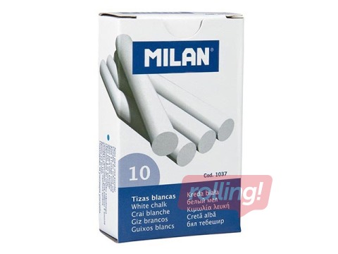 Tahvlikriit Milan, valge, 10 tk.