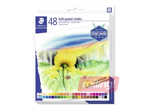 Pastelsed pehmed kriidid Staedtler 2430, 48 värvi