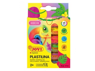 Plastiliin Jovi, neoon, 15 g, 6 värvi