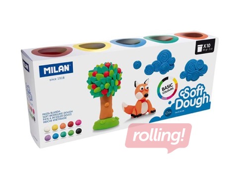 Soft Dough komplekt Milano, 10 värvi