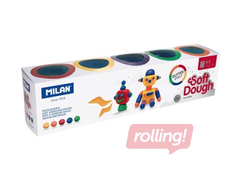 Soft Dough komplekt Milan, 5 sädelevat värvi