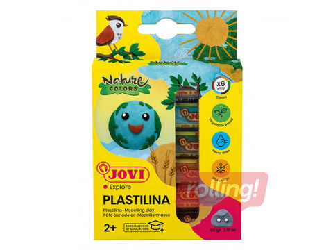 Plastiliin Jovi Nature colors, 6 värvi