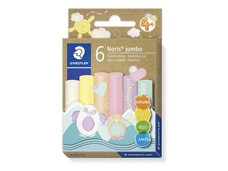 Plastiliin Staedtler 842, 6 tk, pastelsed värvid