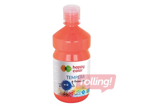 Guaššvärv Happy Color 500 ml, korallpunane