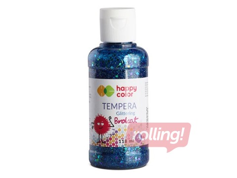 PROMO Guaššvärv Happy Color, sädelev, sinine, 118ml
