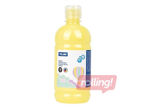 Plakativärv Milan, pastelne kollane, 500ml