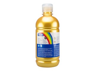 Plakativärv Milan, kuldne metallikvärv, 500ml