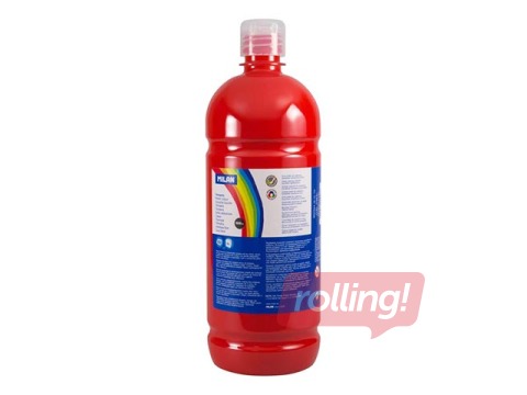 Guaššvärv Milan, punane, 1000ml