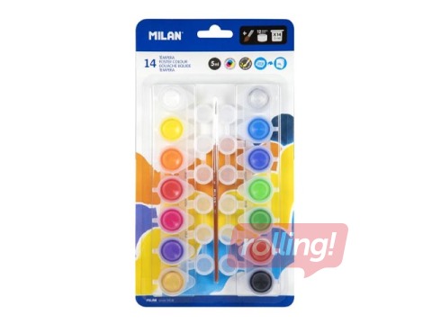 Guaššvärvid Milan, 14 värvi, 5ml