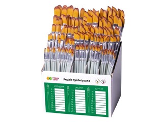 Nailonist sünteetiliste pintslite komplekt Happy Color, 272 tk, 3 erineva kujuga
