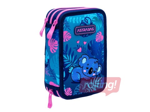 Pliiatsitasku Astra, Sweet Koala, 3 sektsiooni, tarvikutega
