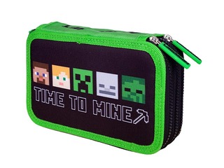 Pliiatsitasku Astra, Minecraft Alex&Steven, 3 sektsiooni, tarvikutega