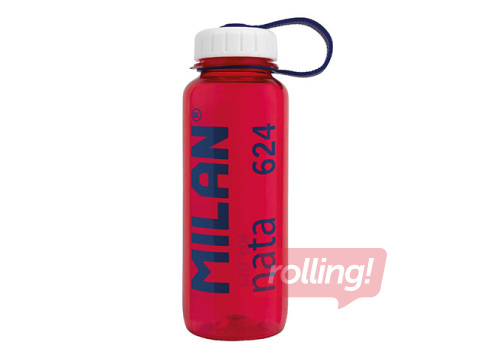 Veepudel Milan, Tritan, läbipaistev, punane, 650ml