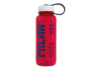 Veepudel Milan, Tritan, läbipaistev, punane, 650ml